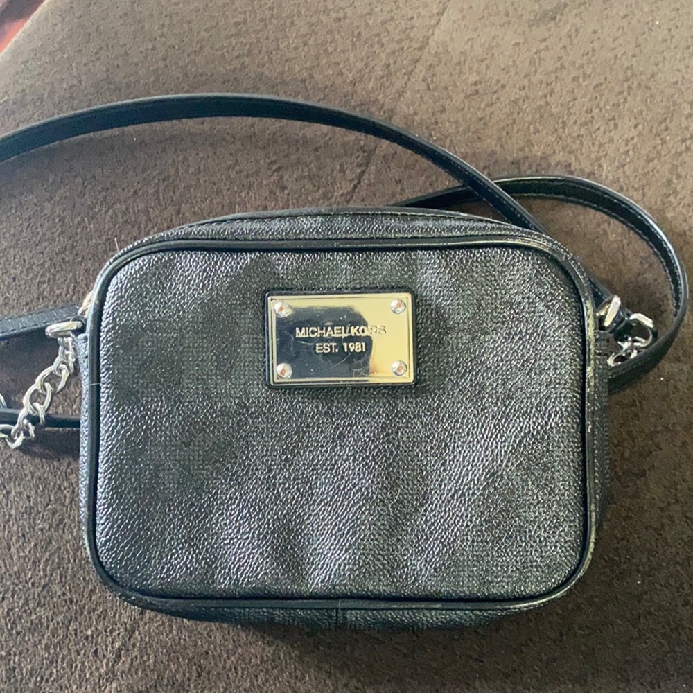 Michael Kors - small black crossbody bag